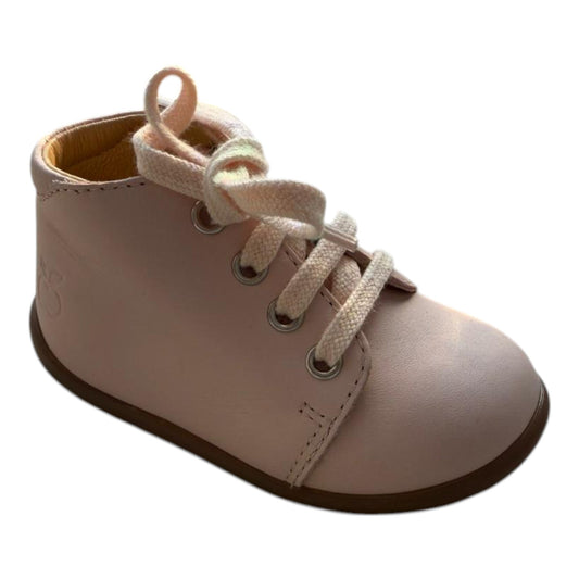 Bottine - Pink Leather Baby High Shoe Pom d'Api