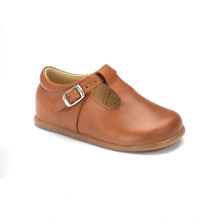 Jack Sadle Leather Baby Tstrap shoe for toddlers made in Spain