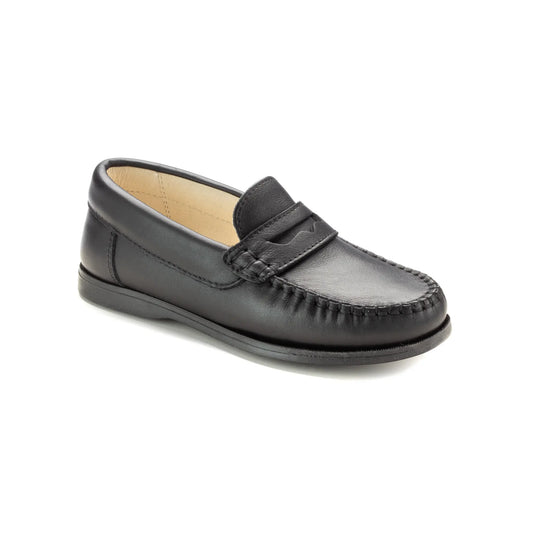 M14 Black Leather Boys Soft Moc