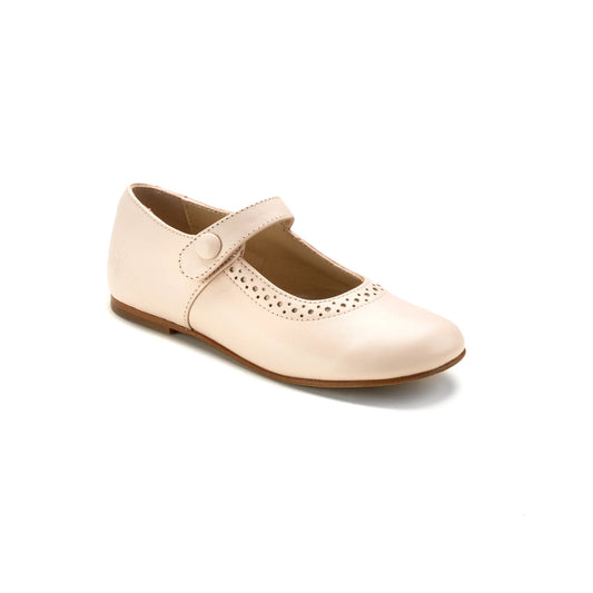 Perfo Pink Leather Toddler Mary Jane Dress Shoes