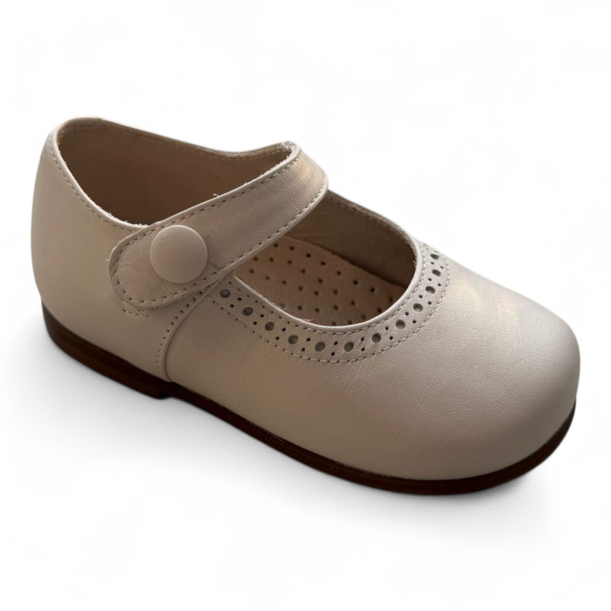 24389 - Soft Pink Leather Mary Jane for Toddlers Beberlis