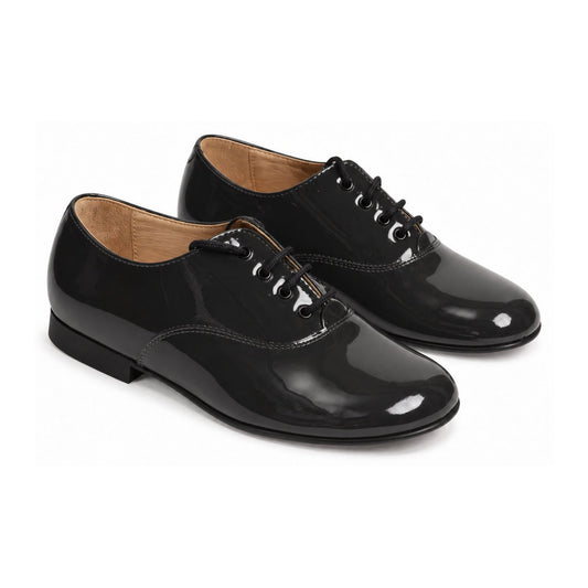 Black Patent Leather Lace for Boy by Beberlis