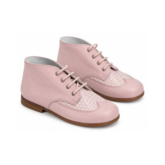 Pink Soft Leather Lace for Toddler by Beberlis