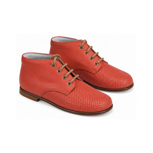 Coral Soft Leather Lace for Toddler by Beberlis