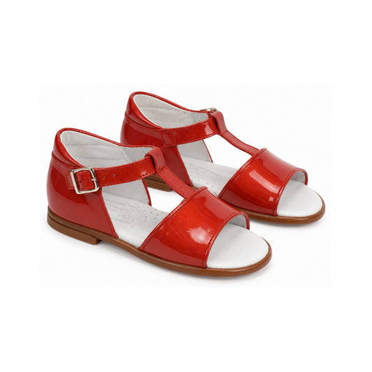 Red Patent Leather Strap for Toddler by Beberlis