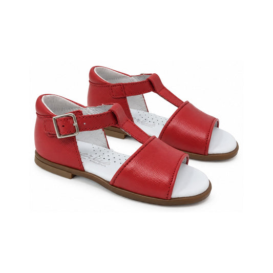 Red Soft Leather Strap for Toddler by Beberlis