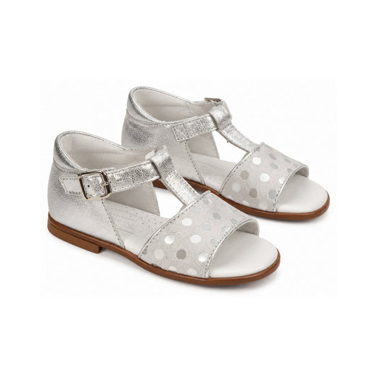 Silver Soft Leather Strap for Toddler by Beberlis