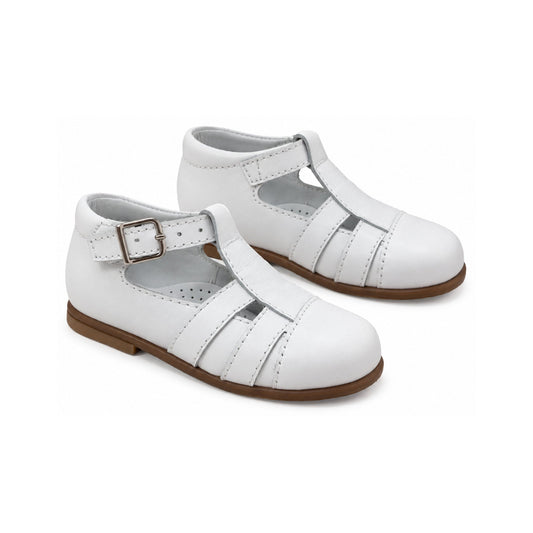 White Soft Leather Strap for Toddler by Beberlis