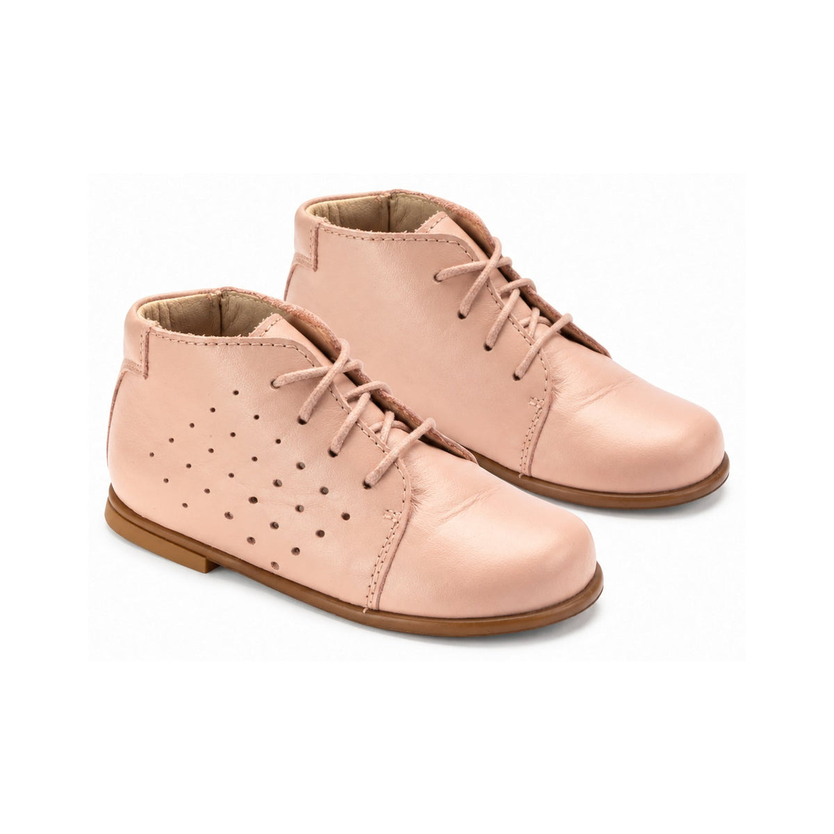 Blush Soft Leather Lace for Toddler by Beberlis