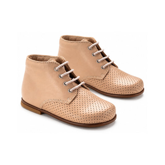 Taupe Leather Summer High Top for Toddlers