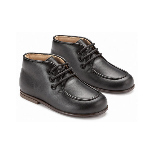 Black Soft Leather Lace for Toddler by Beberlis