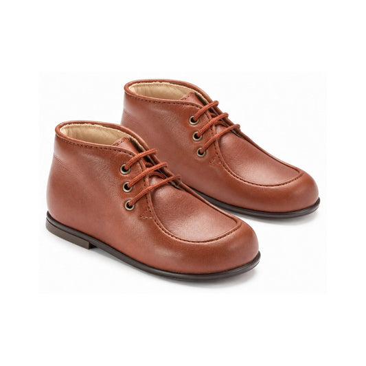 Nut Leather Toddler Lace High Shoe