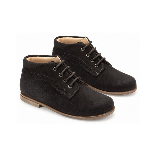 Black Suede Toddler Lace High Top