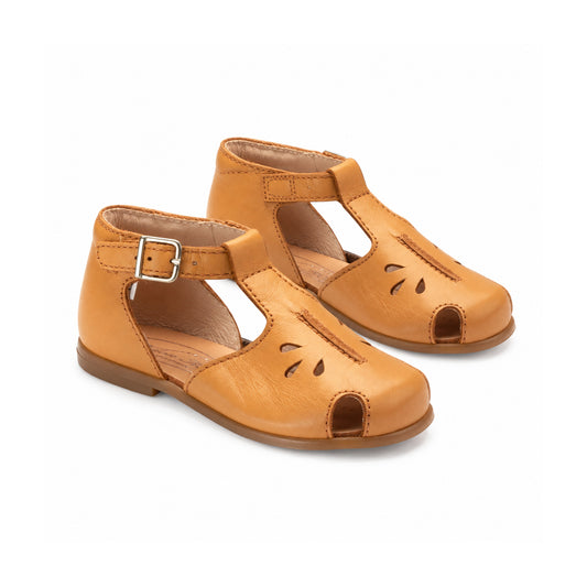 Tan Leather Toddler Summer Bottie