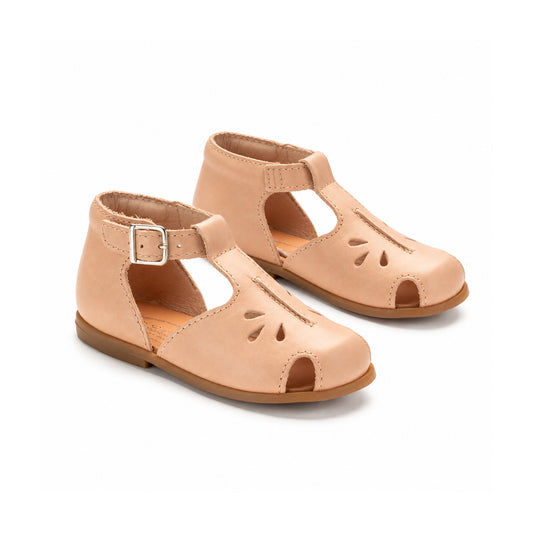 Soft Pink Leather Toddler Summer Bottie