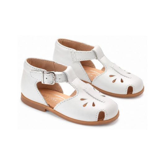 White Leather Toddler Summer Bottie