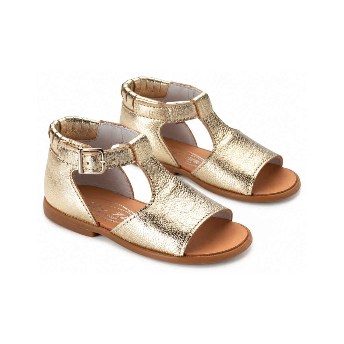 Gold Soft Leather Strap for Toddler by Beberlis