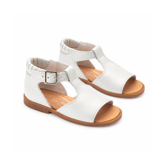 White Soft Leather Strap for Toddler by Beberlis