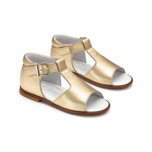 Gold Leather Baby's Strap Sandal