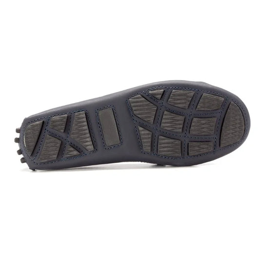 26990 - Navy Sahara Girls Mocassin, soft and stylish Italian loafers