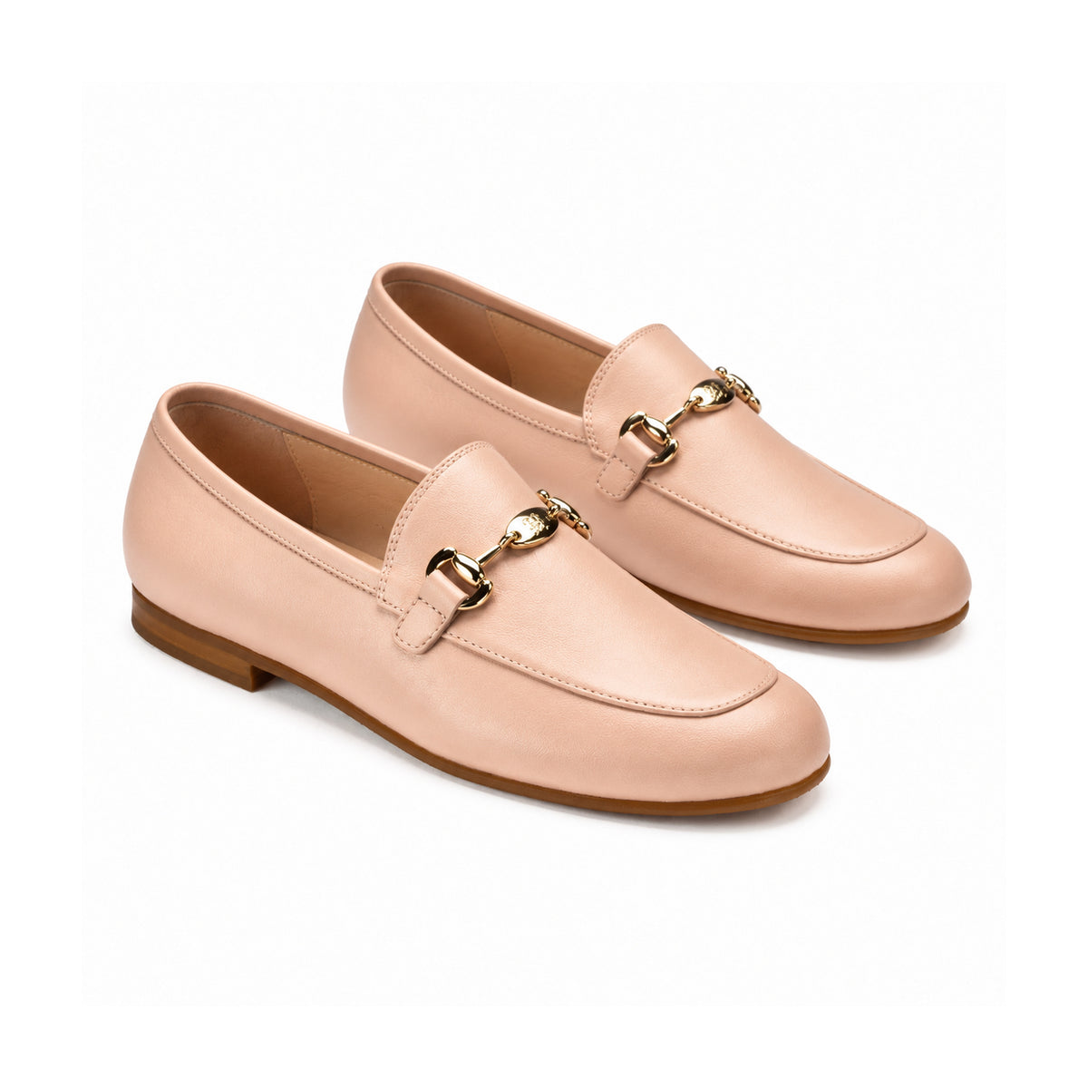 1375 - Blush Soft Leather Flat Loafer for Girl/Boy by London Kids