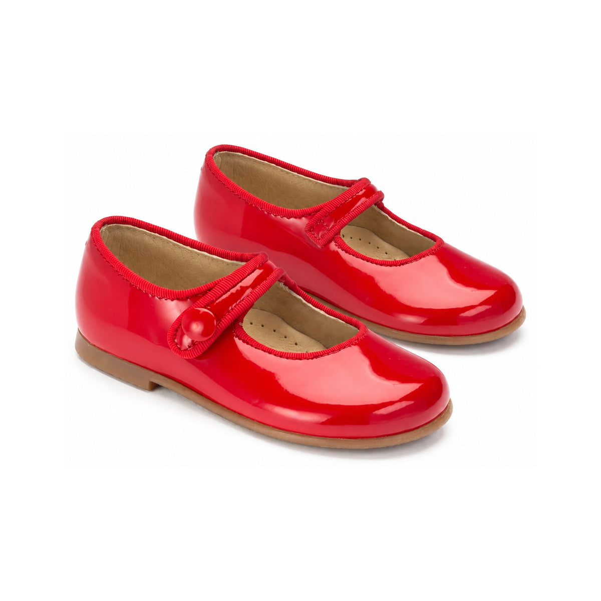 Toddlers Red Patent Button MaryJane