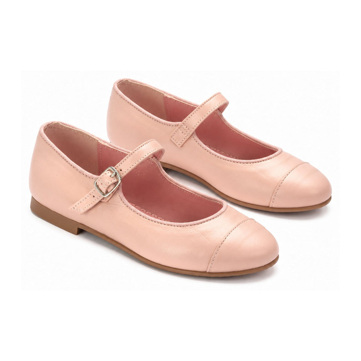 Pink Leather Girls MaryJane Shoe