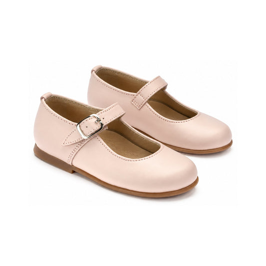 Pink Soft Leather Baby Strap Shoe