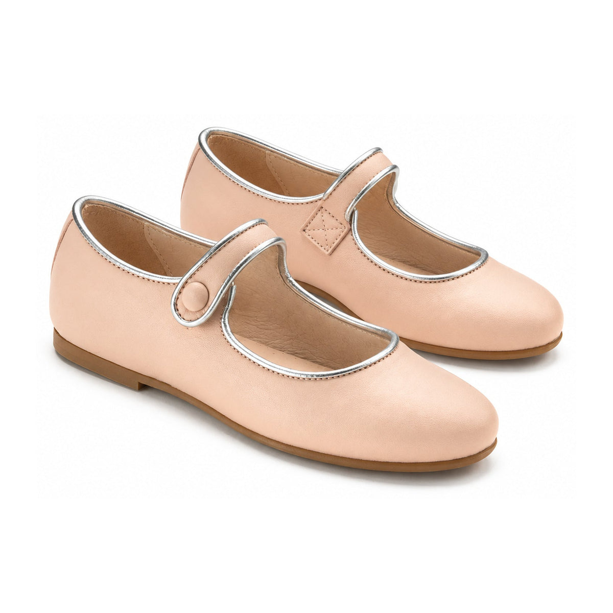 Pink Leather Girls Mary Jane Shoes