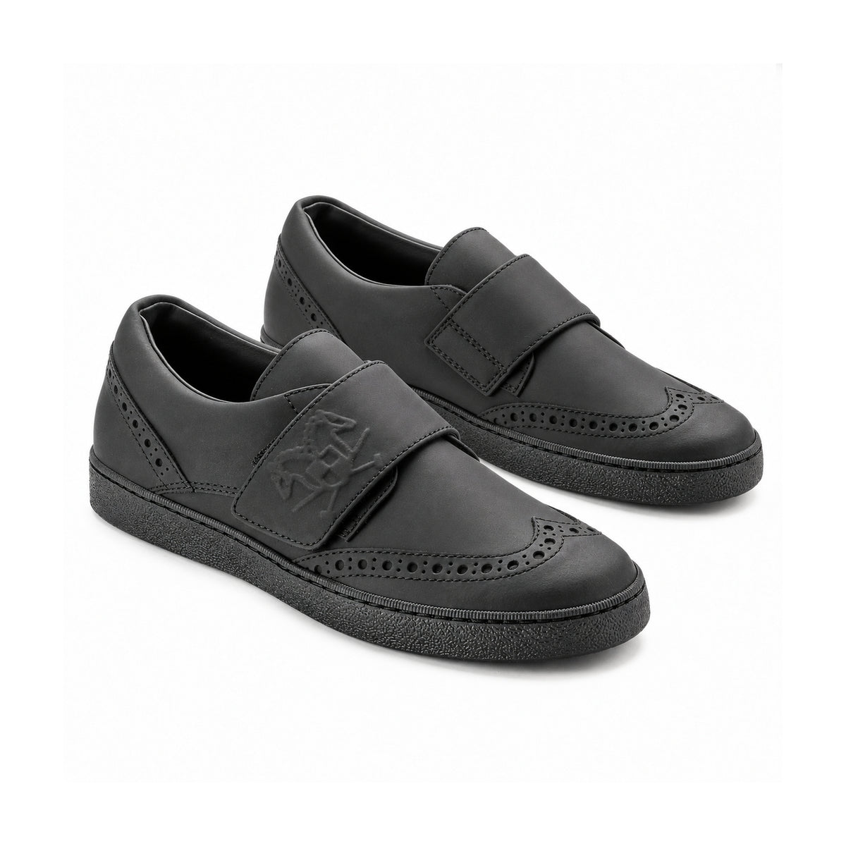 884 - Black Sahara Boys Sneaker Casual Shoe