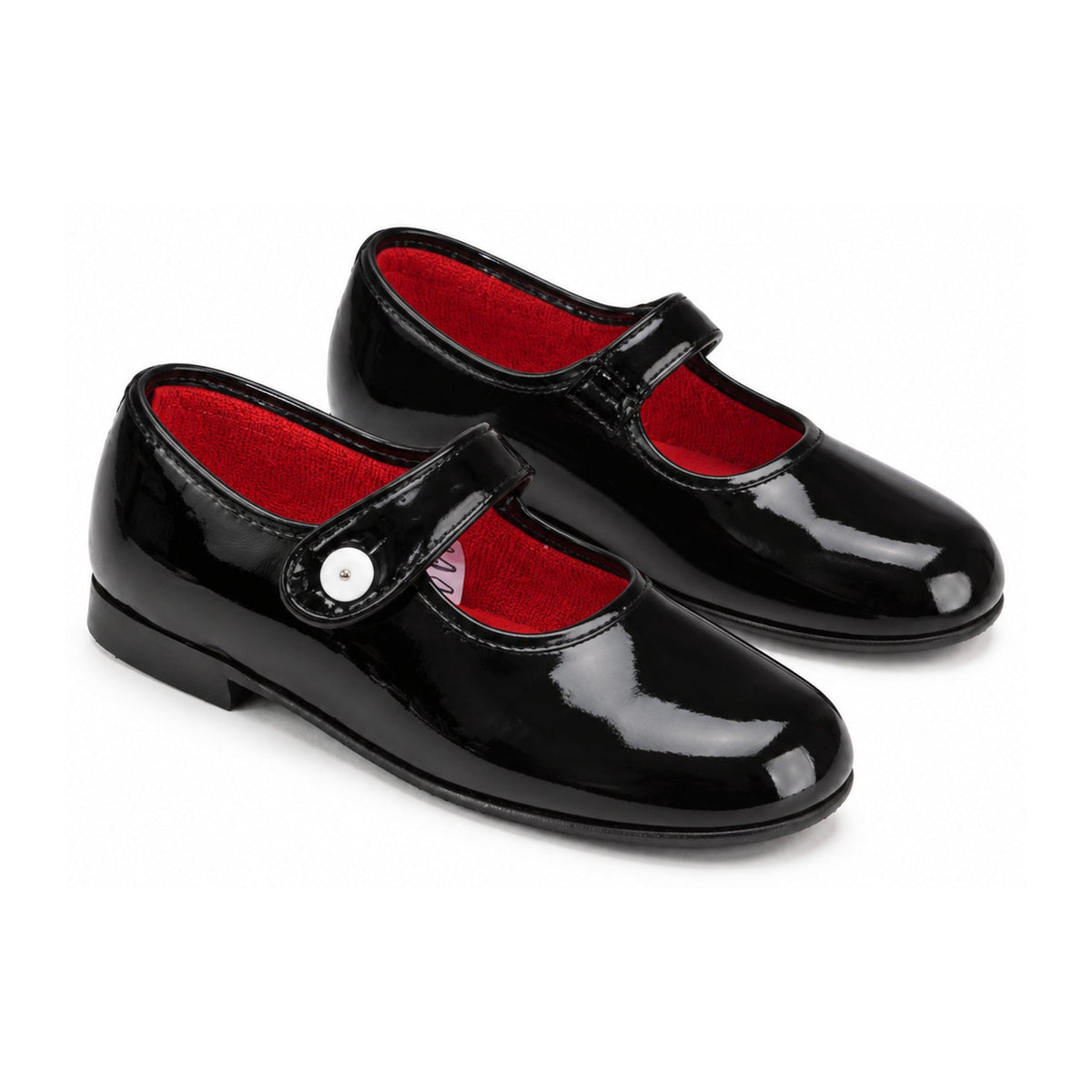 Black Patent Leather Slipper for Girl by Froment Leroyer