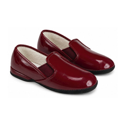 Bordo Patent Leather Slipper for Boy/Girl by Froment Leroyer