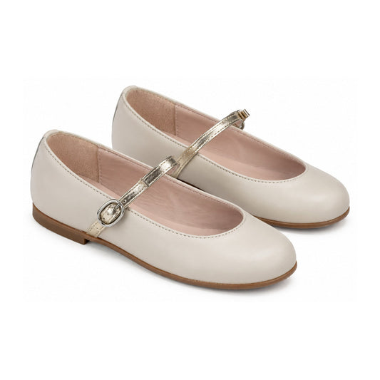 Beige Soft Leather Strap for Girl by Galluci