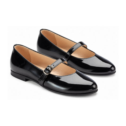 Black Patent Leather Strap for Girl by London Kids