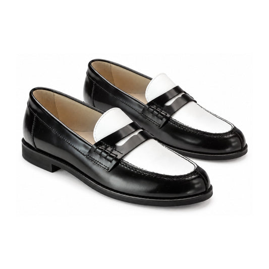 Black Soft Leather Hard Loafer for Boy/Girl by London Kids