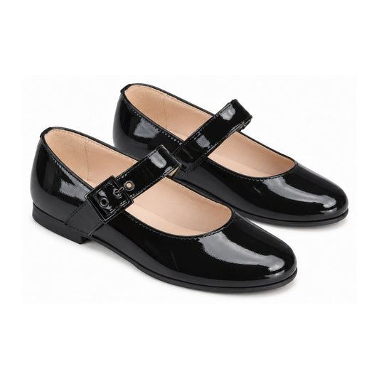 Black Patent Leather Strap for Girl by London Kids