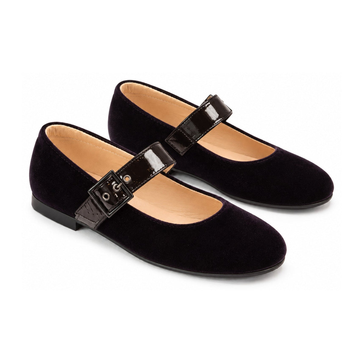 Purple Velvet Strap for Girl by London Kids