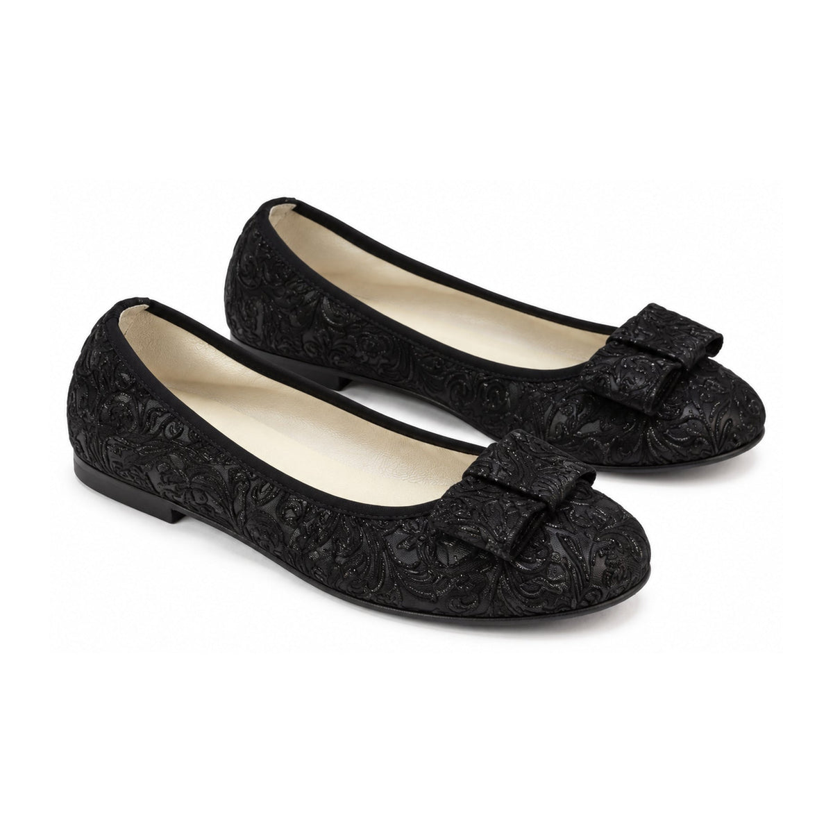 Black Glitzy Flats for Girl/Teen/Women by London Kids