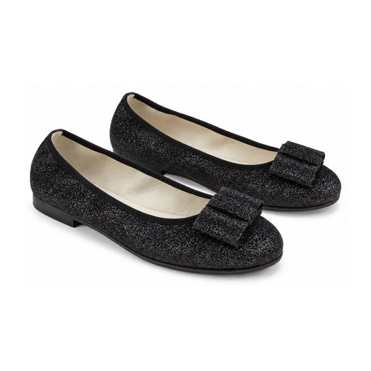 Black Glitter Flats for Girl/Teen/Women by London Kids
