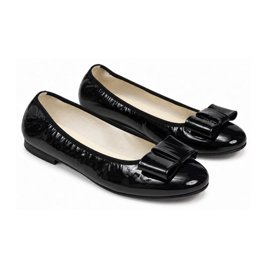 Black Patent Leather Flats for Girl/Teen/Women by London Kids