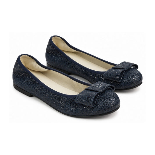 Navy Glitzy Flats for Girl/Teen/Women by London Kids