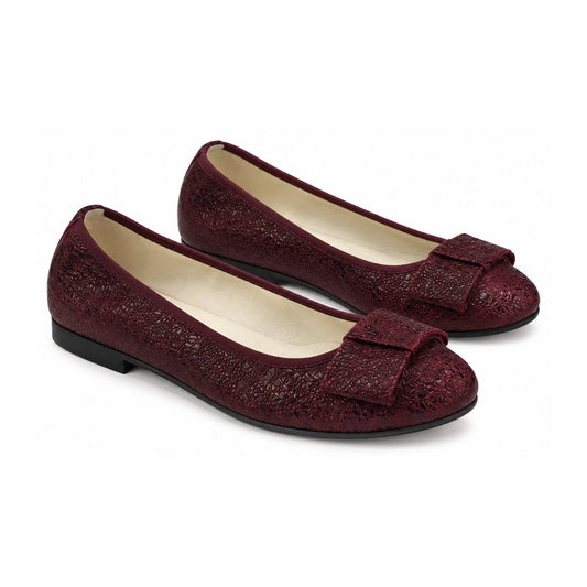 Bordo Soft Leather Flats for Girl/Teen/Women by London Kids