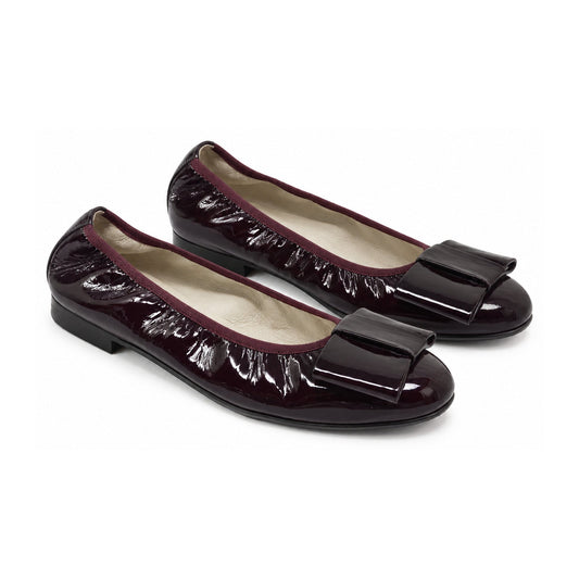 Bordo Patent Leather Flats for Girl/Teen/Women by London Kids