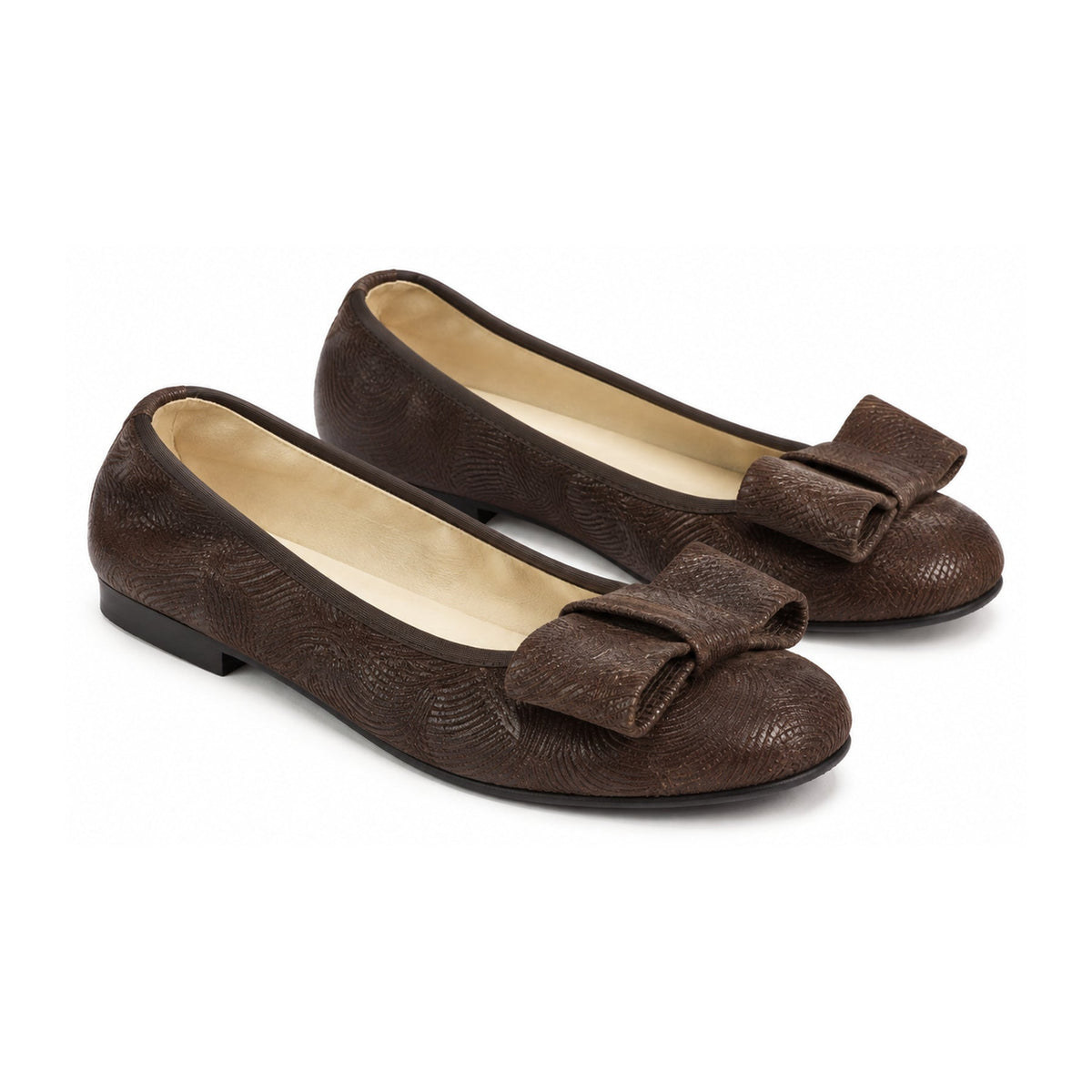 Brown Soft Leather Flats for Girl/Teen/Women by London Kids