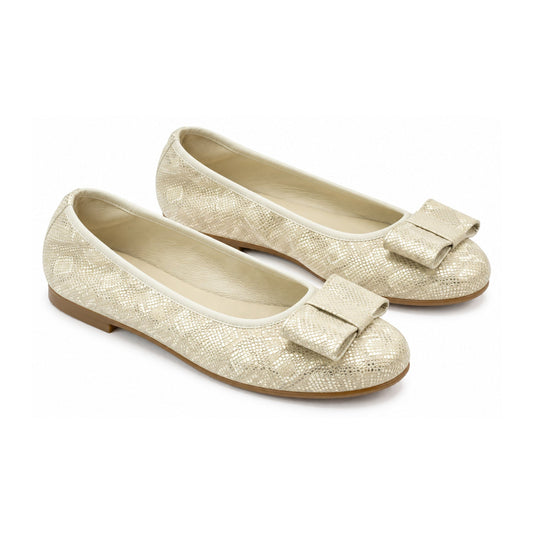 Beige Soft Leather Flats for Girl/Teen/Women by London Kids