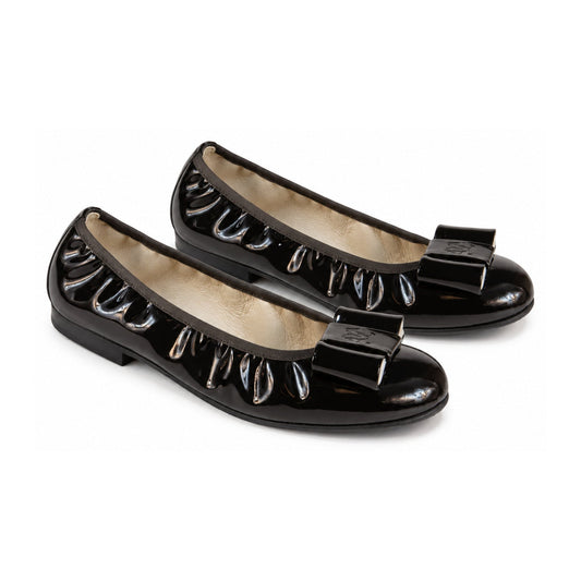 Brown Patent Leather Flats for Girl/Teen/Women by London Kids