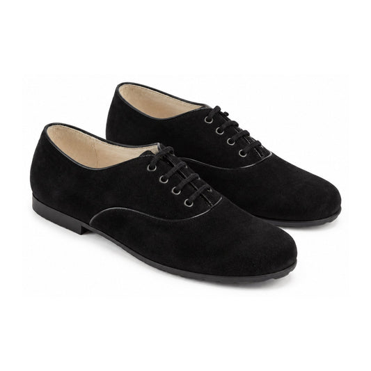 Black Suede Lace for Girl by London Kids