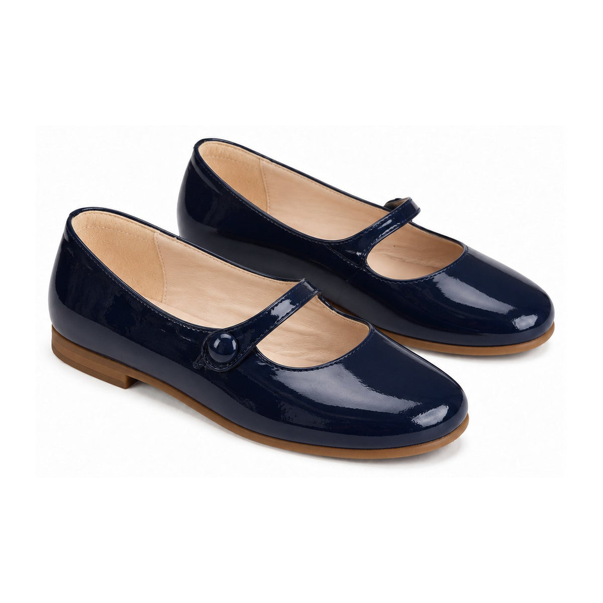 Navy Patent Leather Strap for Girl by London Kids
