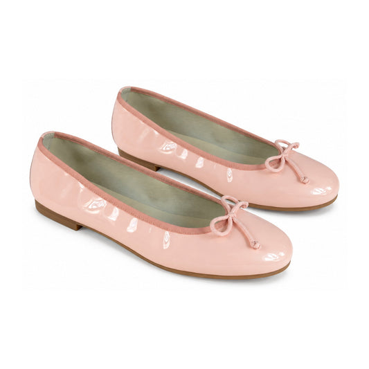 Blush Patent Leather Flats for Girl by London Kids