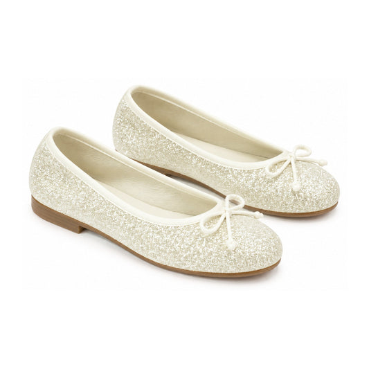 Gold Glitter Flats for Girl by London Kids
